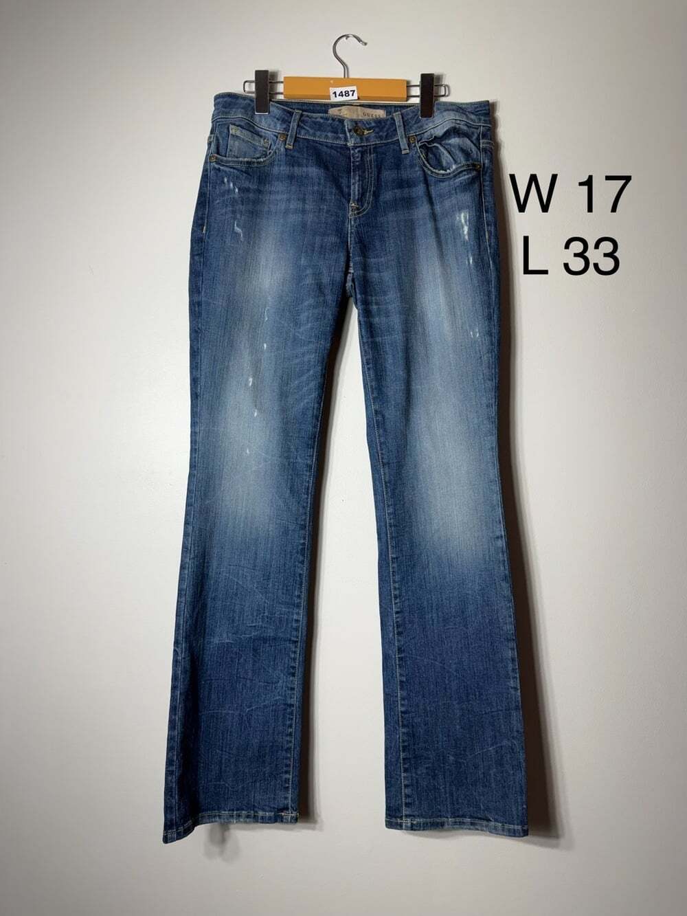 GUESS Boot Mid Rise Straight Leg Jeans Women’s 31x33 Distressed Y2K